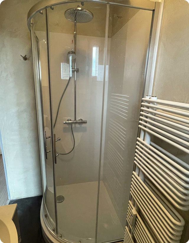 nouvelle douche installee