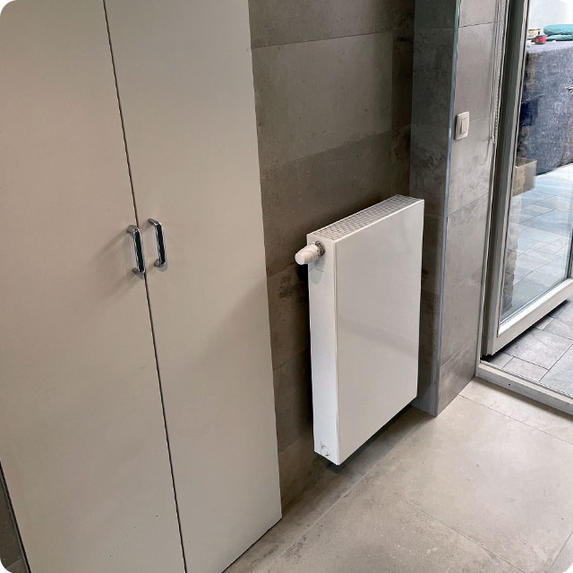 installation de radiateur dans salle de bain